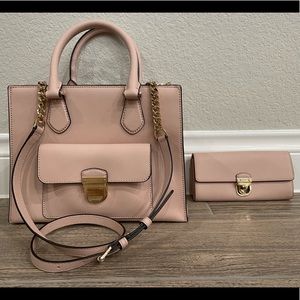 Pastel Pink Michael Kors Purse and Wallet